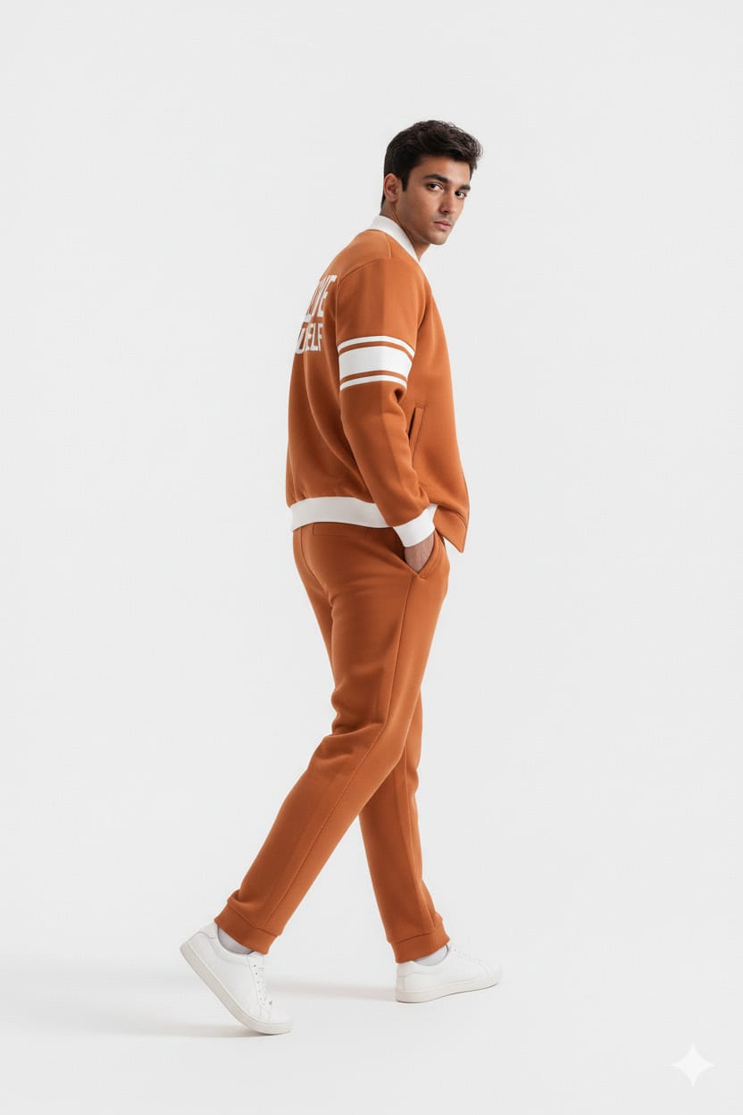 Camel Brown Zipper jacket