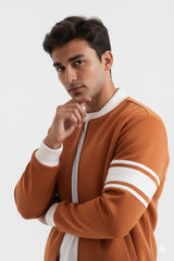 Camel Brown Zipper jacket