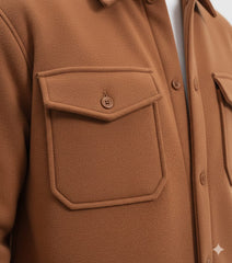 Camel Brown Suede Jacket + Trouser Set