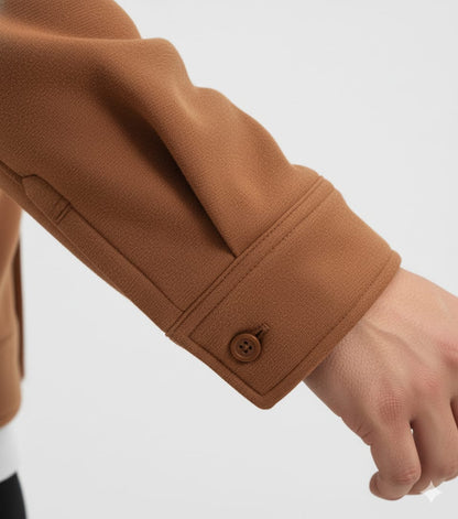 Camel Brown Suede Jacket
