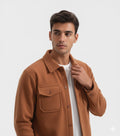Camel Brown Suede Jacket