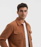 Camel Brown Suede Jacket