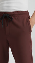 Maroon Straight Trouser Pant