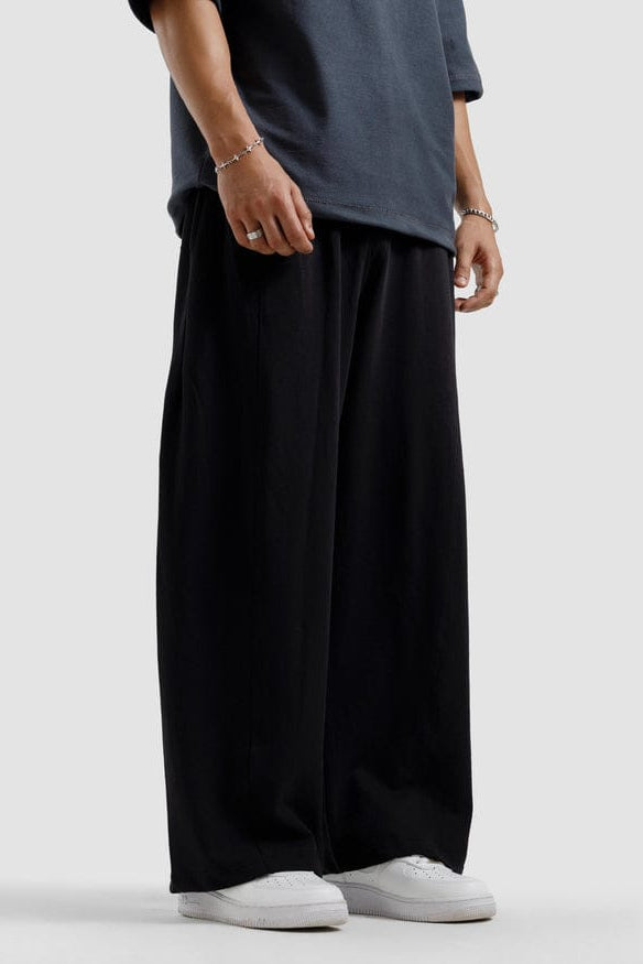 Black Straight Baggy Trouser