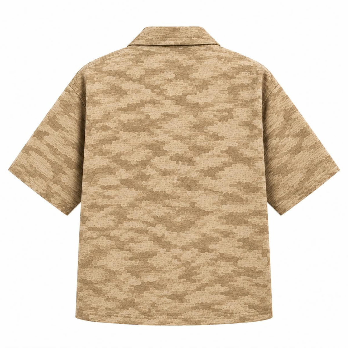 Brown Camouflage Marlboro Cuban Shirt