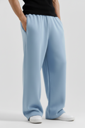 Ice Blue Straight Baggy Trouser