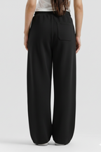 Black Straight Baggy Trouser