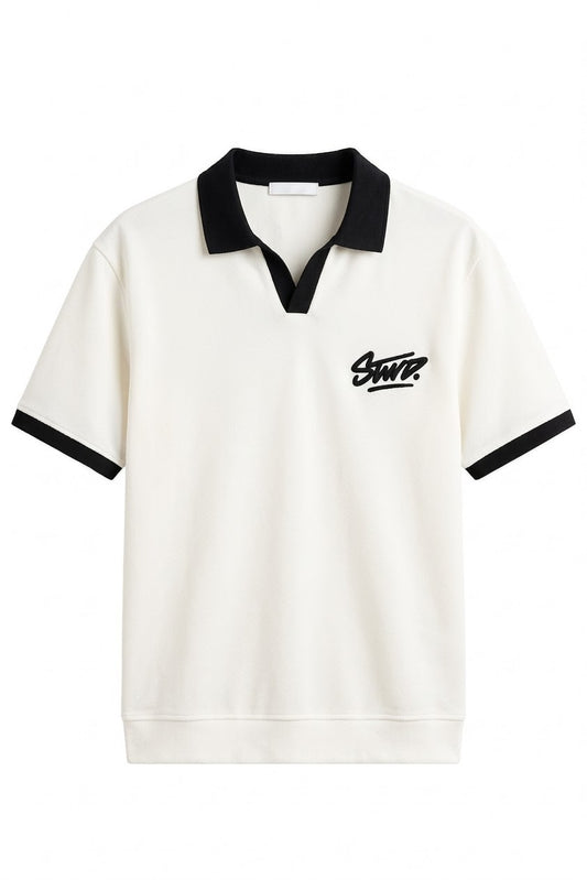 STWD White Johnny Collar