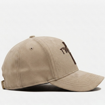 Don't Quit Beige Suede Cap