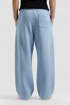 Ice Blue Straight Baggy Trouser