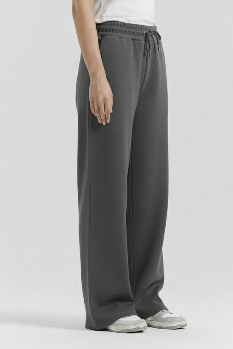 Charcol Grey Straight Baggy Trouser