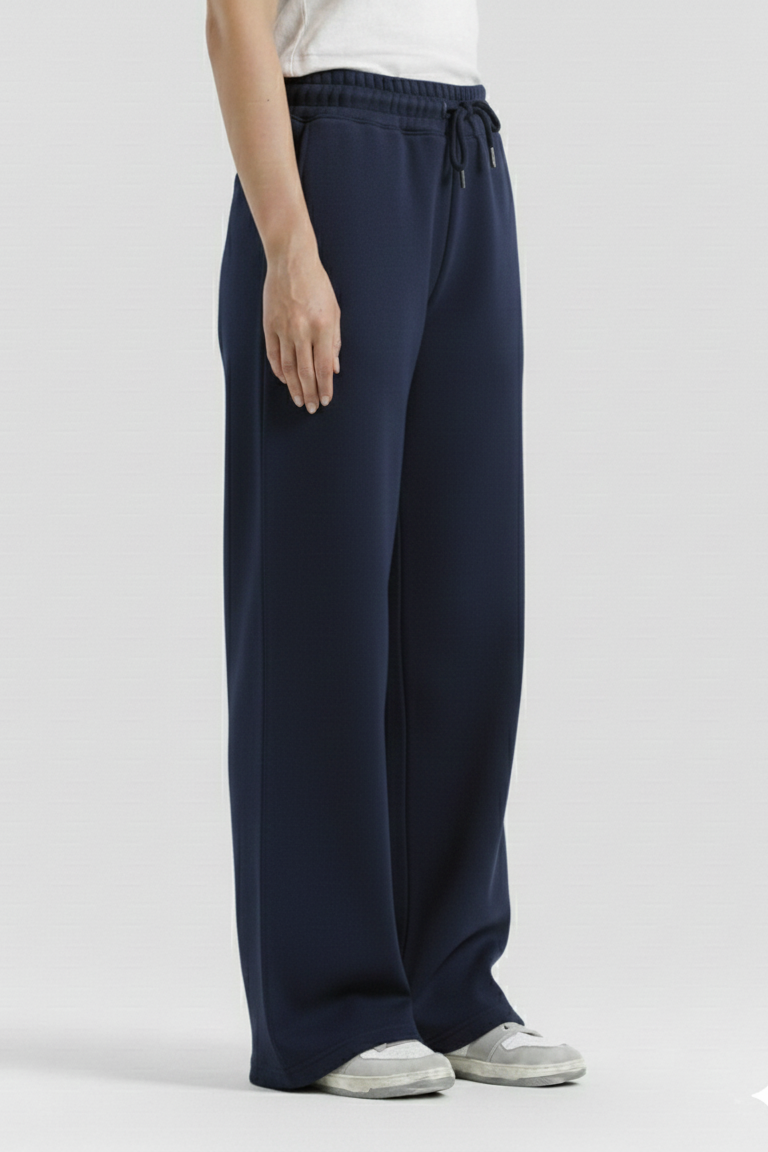 Navy Blue Straight Baggy Trouser