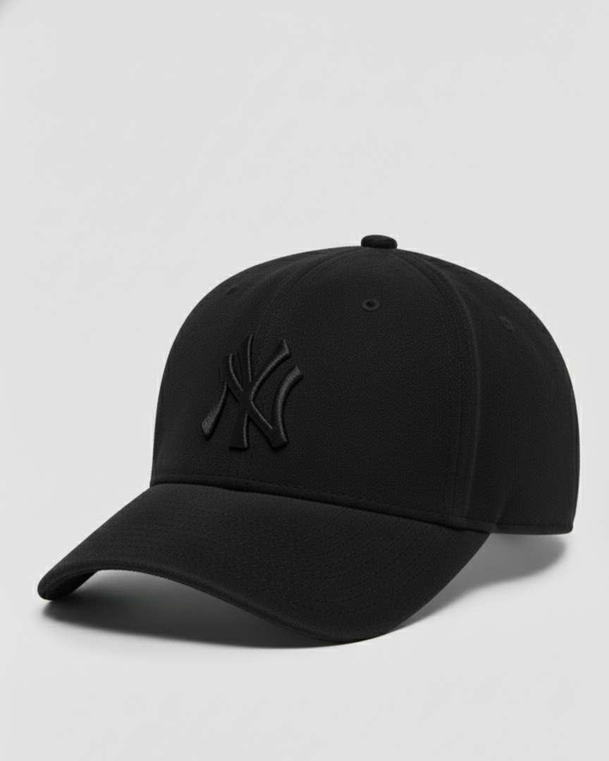 NY Black Suede Cap