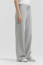 Heather Grey Straight Baggy Trouser
