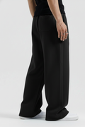 Black Straight Baggy Trouser