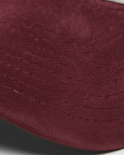 NY Maroon/Black Suede Cap