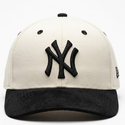 NY Black/Off-White Suede Cap
