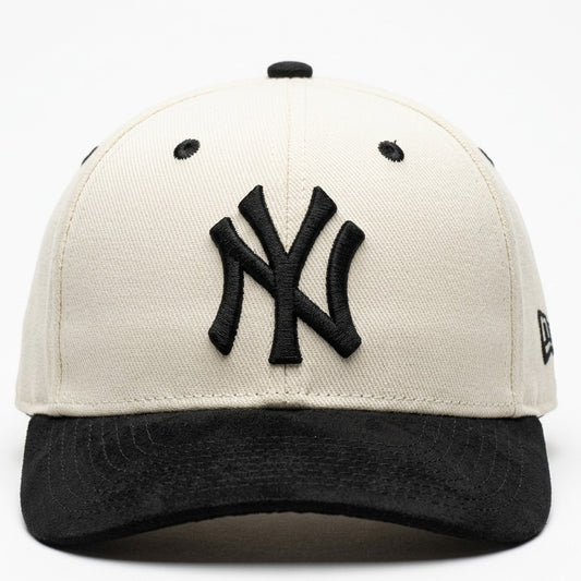 NY Black/Off-White Suede Cap