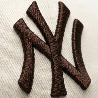 NY Brown/Khaki-White Suede Cap