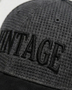 Vintage Charcoal/Black Suede Cap