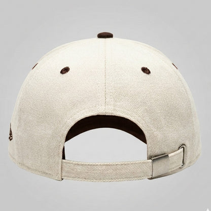 NY Brown/Khaki-White Suede Cap