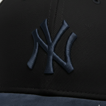 NY Blue/Black Suede Cap