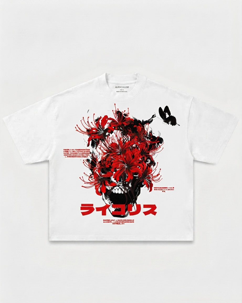 Skull Oversized Boxy-Fit T-shirt