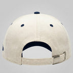 NY Blue/Khaki-White Suede Cap