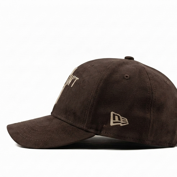 Don't Quit Brown Suede Cap