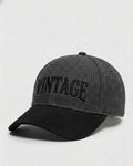 Vintage Charcoal/Black Suede Cap
