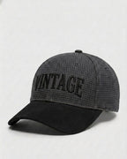 Vintage Charcoal/Black Suede Cap