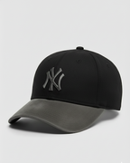NY Grey/Black Suede Cap