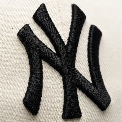 NY Black/Off-White Suede Cap