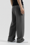 Charcol Grey Straight Baggy Trouser