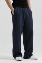Navy Blue Straight Baggy Trouser