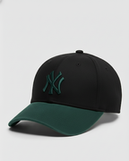 NY Green/Black Suede Cap