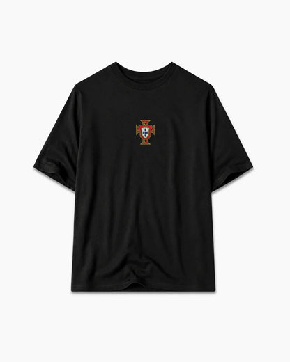 Cristiano Ronaldo Jersey Oversized Boxy-Fit T-shirt (Black)