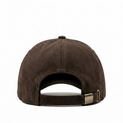 Don't Quit Brown Suede Cap